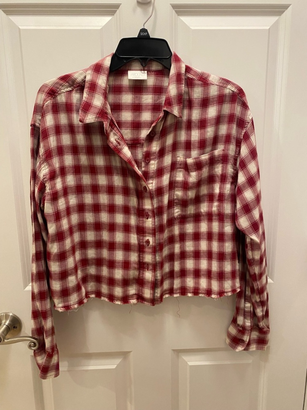 ABOUND Women's Red and White Flannel